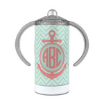 Chevron & Anchor 12 oz Stainless Steel Sippy Cup (Personalized)