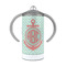 Chevron & Anchor 12 oz Stainless Steel Sippy Cups - FRONT