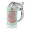 Chevron & Anchor 12 oz Stainless Steel Sippy Cups - Top Off