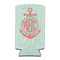 Chevron & Anchor Can Cooler (tall 12 oz) (Personalized)