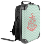 Chevron & Anchor Kids Hard Shell Backpack (Personalized)