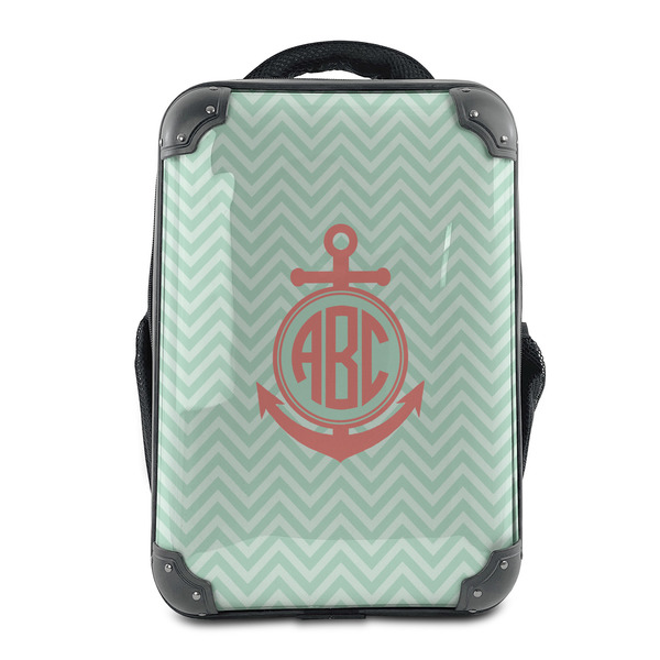Custom Chevron & Anchor 15" Hard Shell Backpack (Personalized)