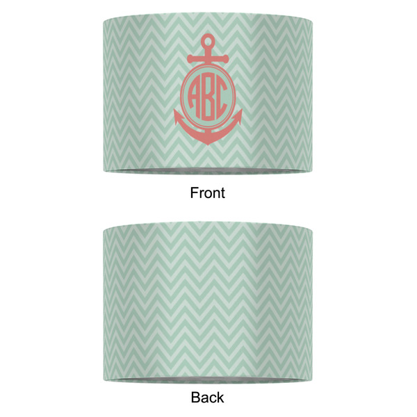 Chevron & Anchor 16" Drum Lampshade - APPROVAL (Fabric)