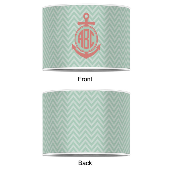 Chevron & Anchor 16" Drum Lampshade - APPROVAL (Poly Film)