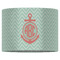 Chevron & Anchor 16" Drum Lampshade - FRONT (Fabric)