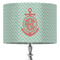 Chevron & Anchor 16" Drum Lampshade - ON STAND (Fabric)