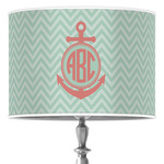 Chevron & Anchor Drum Lamp Shade (Personalized)
