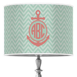 Chevron & Anchor Drum Lamp Shade (Personalized)