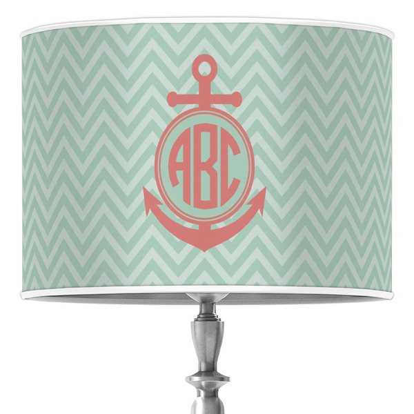 Custom Chevron & Anchor Drum Lamp Shade (Personalized)