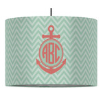Chevron & Anchor Drum Pendant Lamp (Personalized)