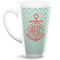 Chevron & Anchor 16 Oz Latte Mug - Front