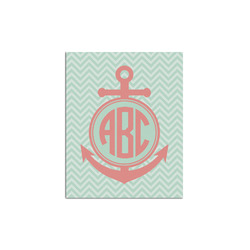 Chevron & Anchor Poster - Multiple Sizes (Personalized)