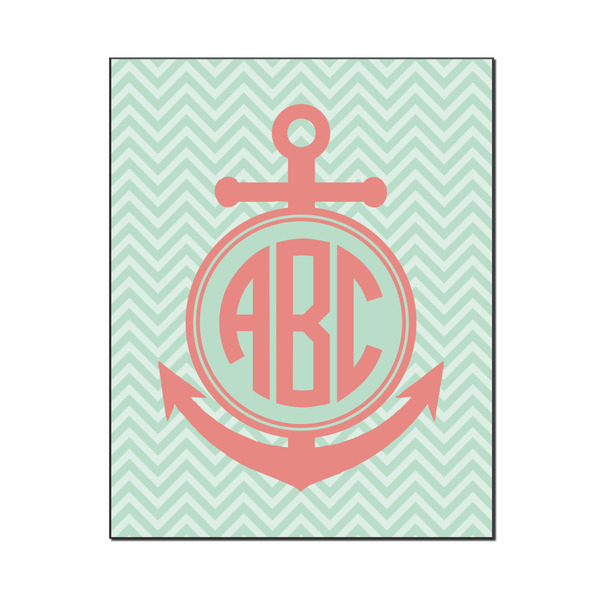 Custom Chevron & Anchor Wood Print - 16x20 (Personalized)
