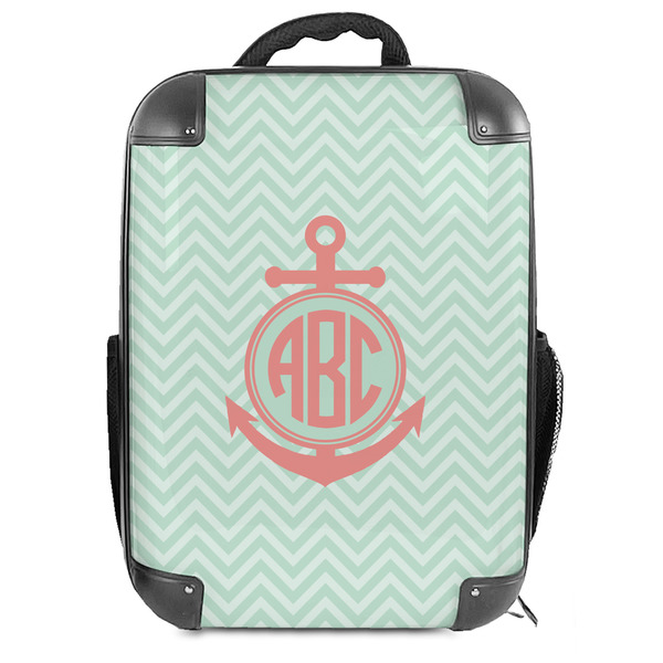 Custom Chevron & Anchor Hard Shell Backpack (Personalized)