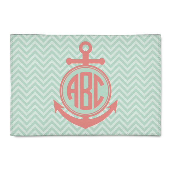 Custom Chevron & Anchor 2' x 3' Indoor Area Rug (Personalized)