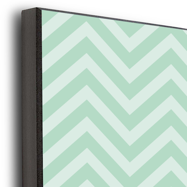 Chevron & Anchor 20x24 Wood Print - Closeup