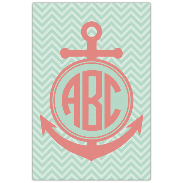 Chevron & Anchor 20x30 - Canvas Print - Front View