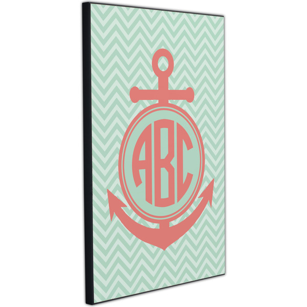 Chevron & Anchor 20x30 Wood Print - Angle View