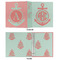 Chevron & Anchor 3 Ring Binders - Full Wrap - 1" - APPROVAL