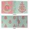 Chevron & Anchor 3 Ring Binders - Full Wrap - 2" - APPROVAL