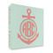 Chevron & Anchor 3 Ring Binder - Full Wrap - 2" (Personalized)