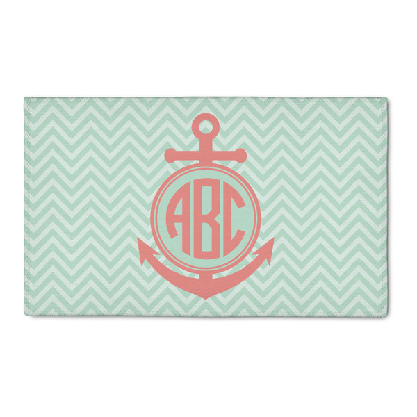 Custom Chevron & Anchor 3' x 5' Indoor Area Rug (Personalized)