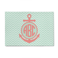 Chevron & Anchor 4' x 6' Patio Rug (Personalized)