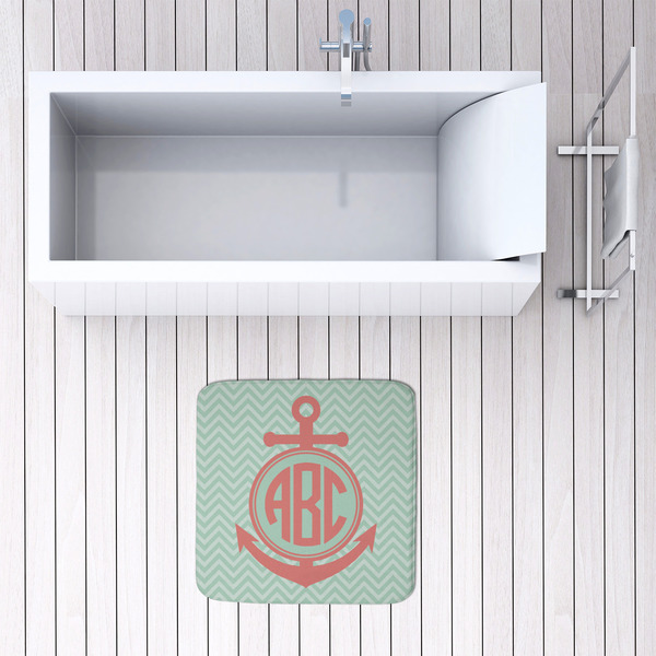 Chevron & Anchor 48x48 Foam Memory Mat - LIFESTYLE