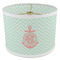 Chevron & Anchor 8" Drum Lampshade - ANGLE Poly-Film