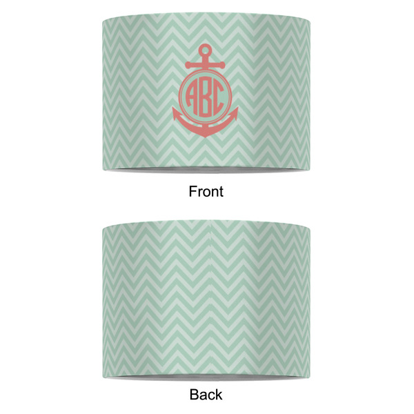 Chevron & Anchor 8" Drum Lampshade - APPROVAL (Fabric)