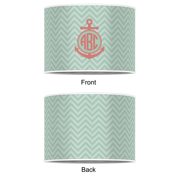 Chevron & Anchor 8" Drum Lampshade - APPROVAL (Poly Film)