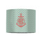 Chevron & Anchor 8" Drum Lampshade - FRONT (Fabric)