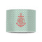 Chevron & Anchor 8" Drum Lampshade - FRONT (Poly Film)