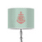 Chevron & Anchor 8" Drum Lamp Shade - Poly-film (Personalized)