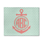 Chevron & Anchor 8' x 10' Indoor Area Rug (Personalized)