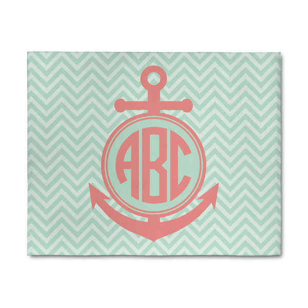 Custom Chevron & Anchor 8' x 10' Indoor Area Rug (Personalized)