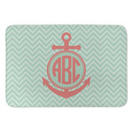 Chevron & Anchor Anti-Fatigue Kitchen Mat (Personalized)