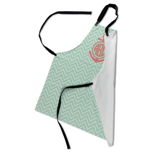 Chevron & Anchor Apron - Folded