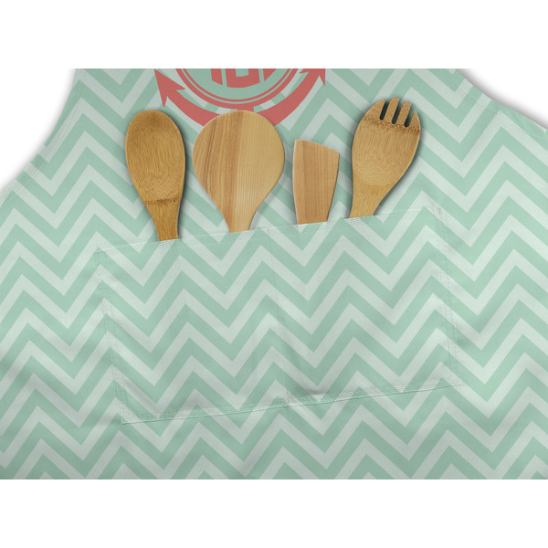 Chevron & Anchor Apron - Pocket Detail with Props
