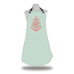 Chevron & Anchor Apron w/ Monogram