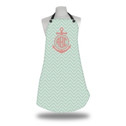 Chevron & Anchor Apron w/ Monogram
