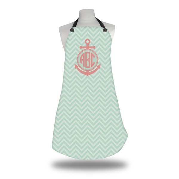 Chevron & Anchor Apron on Mannequin
