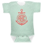 Chevron & Anchor Baby Bodysuit 0-3 (Personalized)