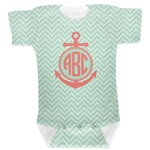 Chevron & Anchor Baby Bodysuit 6-12 (Personalized)