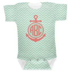 Chevron & Anchor Baby Bodysuit (Personalized)