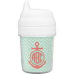 Chevron & Anchor Baby Sippy Cup (Personalized)