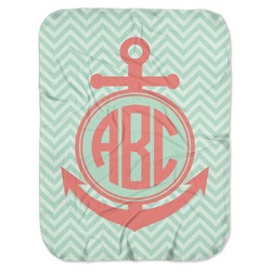 Chevron & Anchor Baby Swaddling Blanket (Personalized)