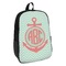 Chevron & Anchor Backpack - angled view