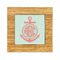 Chevron & Anchor Bamboo Trivet with 6" Tile - FRONT