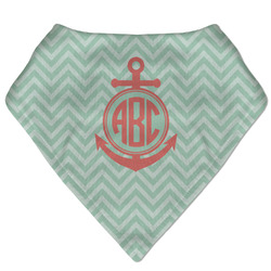Chevron & Anchor Bandana Bib (Personalized)